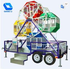 الصين QiangLi Portable Carnival Rides 6 / 24seats Mini Ferris Wheel CE المعتمدة مصنع