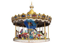 Double Decker Merry Go Round 24 Seater Carousel Amusement Park Rides المزود