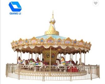 الصين ملاهي ملاهي Carousel 36 Person Ride Merry Go Round SGS Certified مصنع
